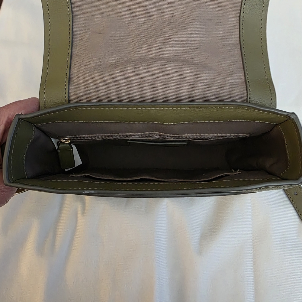 GC Marc Jacobs New York Mini Rider Olive Crossbody Bag - Picture 15 of 16